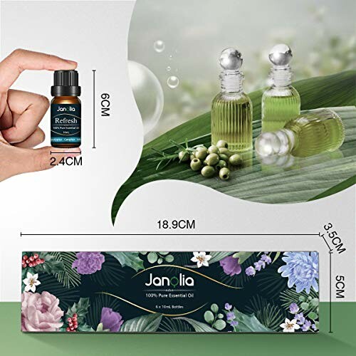 Ätherische Ölflaschen mit Abmessungen