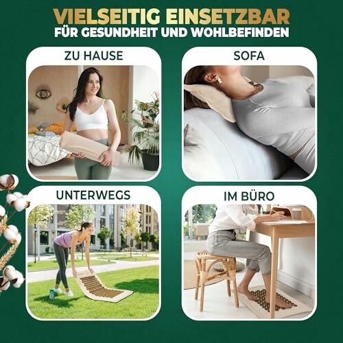 Akupressurmatte XXL mit Kissen